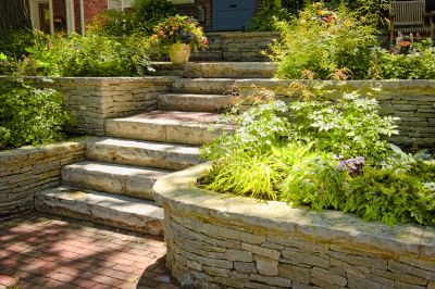 Multi-Row Stone Wall